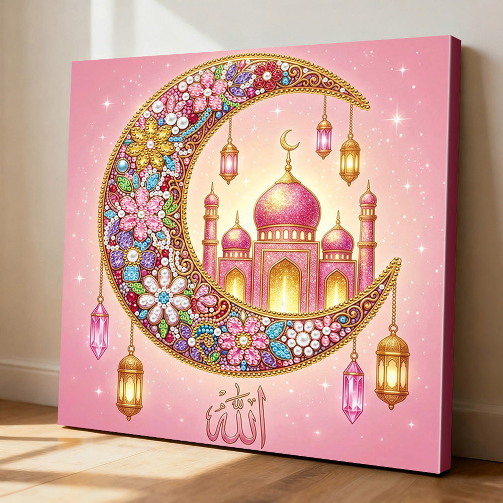 Diamond Painting | Perlenmalerei | Palast auf dem Mond