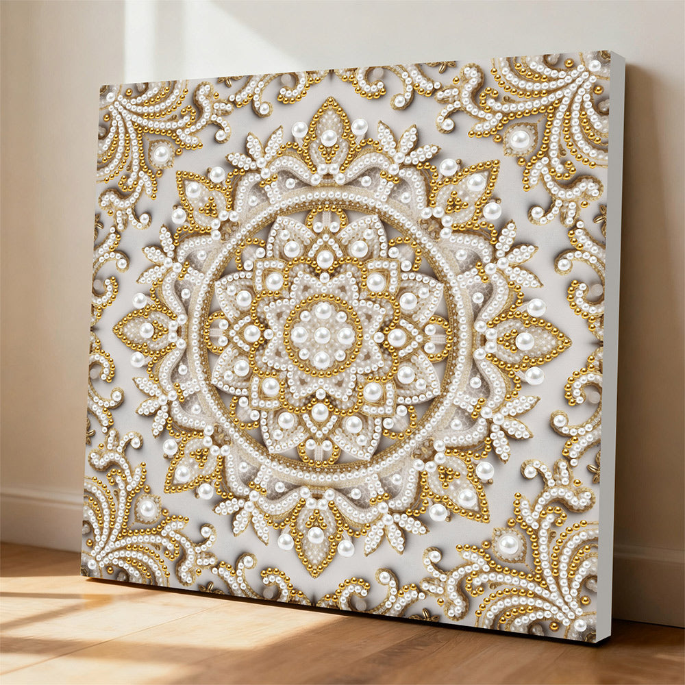 Diamond Painting | Perlenmalerei | Schneeflocken Mandala