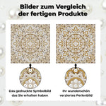 Diamond Painting | Perlenmalerei | Schneeflocken Mandala