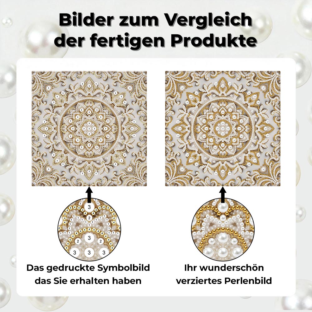 Diamond Painting | Perlenmalerei | Schneeflocken Mandala