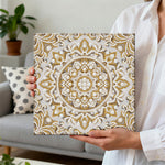 Diamond Painting | Perlenmalerei | Schneeflocken Mandala