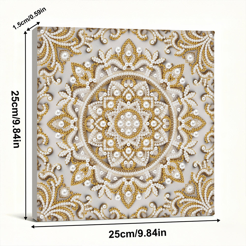 Diamond Painting | Perlenmalerei | Schneeflocken Mandala