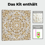 Diamond Painting | Perlenmalerei | Schneeflocken Mandala