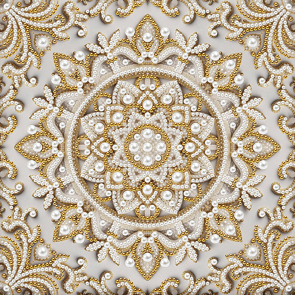 Diamond Painting | Perlenmalerei | Schneeflocken Mandala