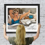 Dicke Dame und Frühstück Diamond Painting