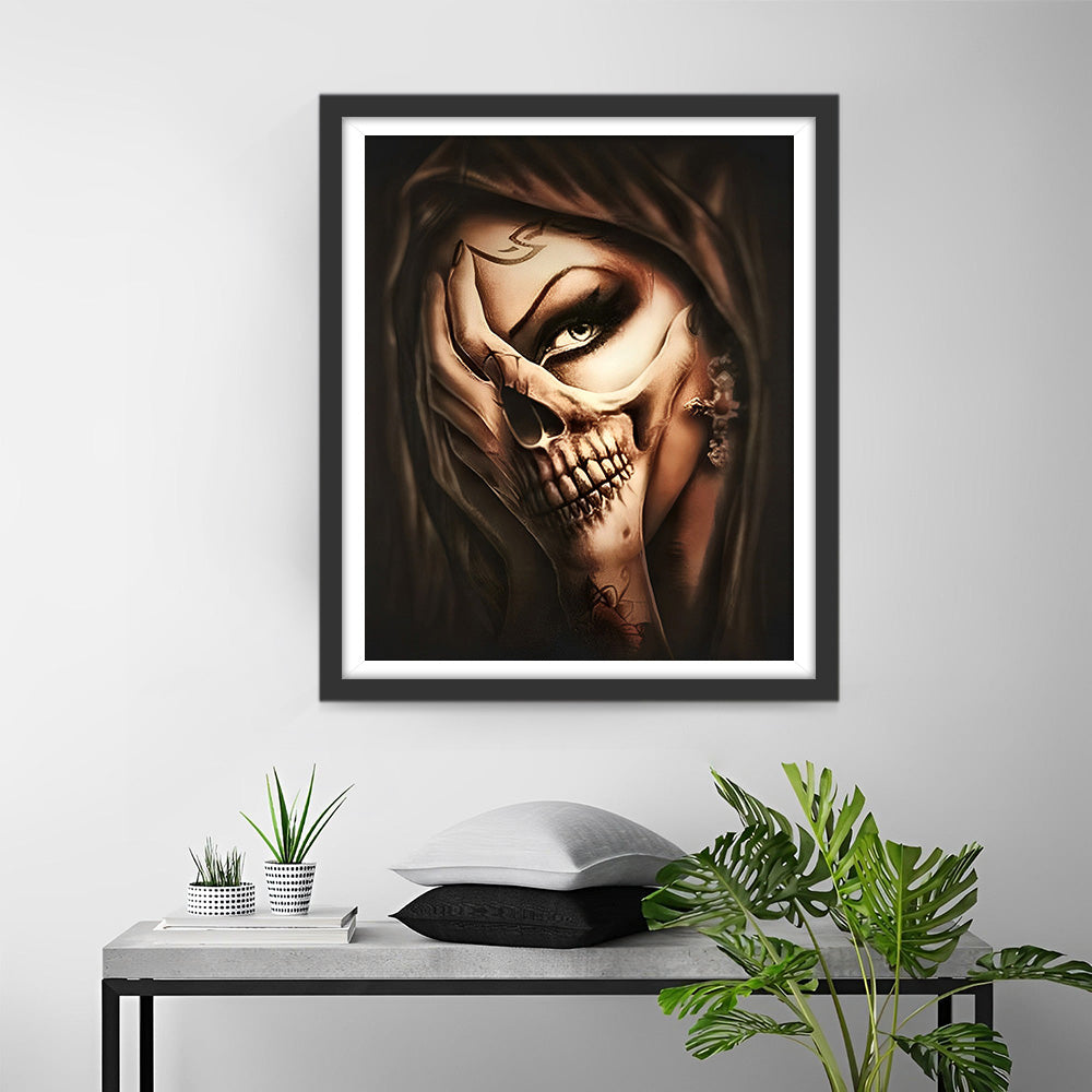 Die Fänge der Skelettschönheit Diamond Painting