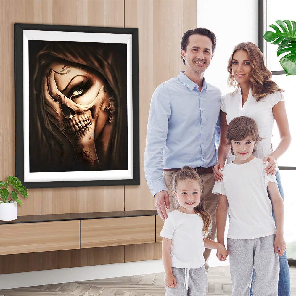 Die Fänge der Skelettschönheit Diamond Painting