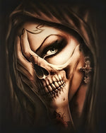 Die Fänge der Skelettschönheit Diamond Painting