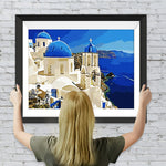 Die Inselstadt am Meer Diamond Painting