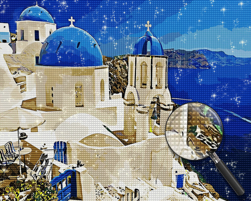 Die Inselstadt am Meer Diamond Painting
