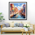 Die saubere und helle Stadt Venedig Diamond Painting
