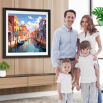 Die saubere und helle Stadt Venedig Diamond Painting