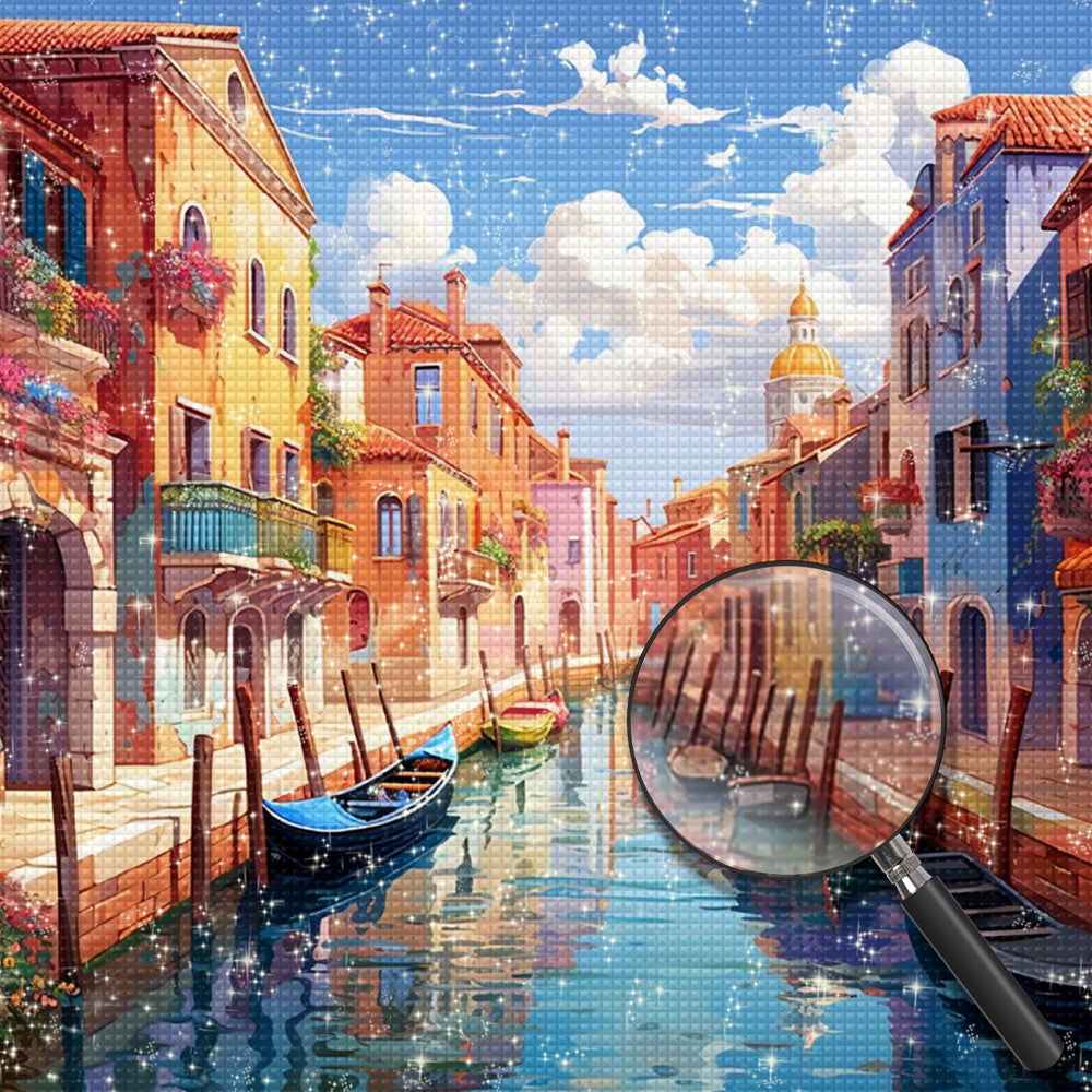 Die saubere und helle Stadt Venedig Diamond Painting
