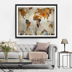 Die Weltkarte Diamond Painting