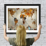 Die Weltkarte Diamond Painting