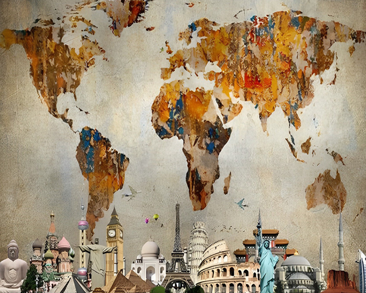 Die Weltkarte Diamond Painting