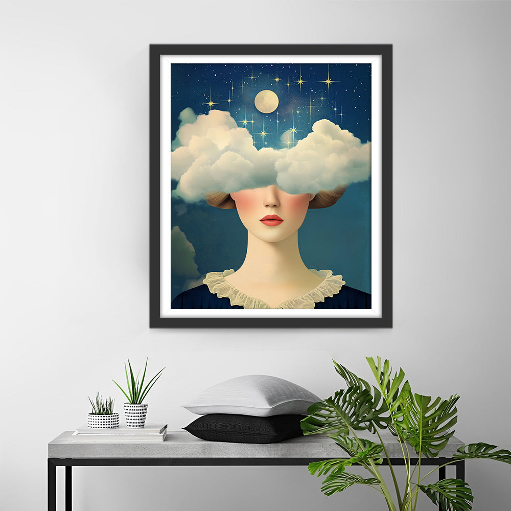 Die Wolkenfantasie der Frau Diamond Painting