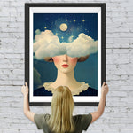 Die Wolkenfantasie der Frau Diamond Painting