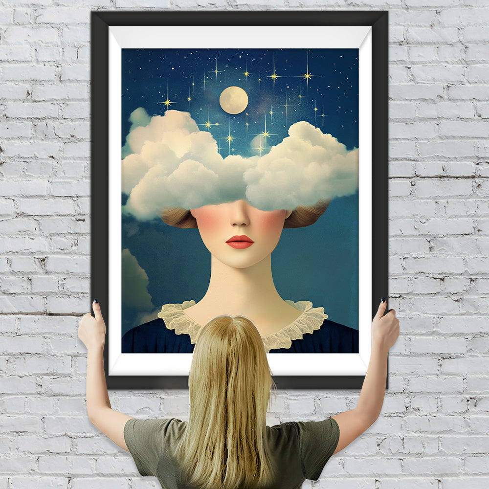 Die Wolkenfantasie der Frau Diamond Painting