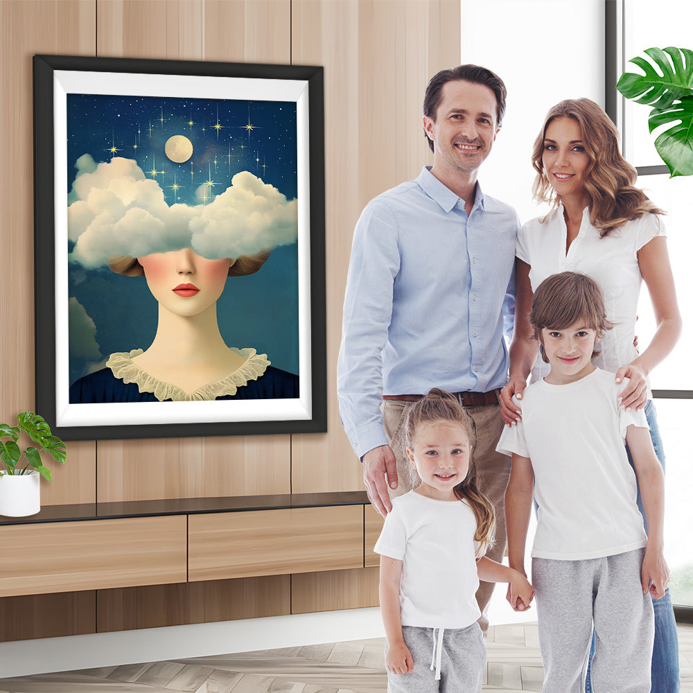 Die Wolkenfantasie der Frau Diamond Painting