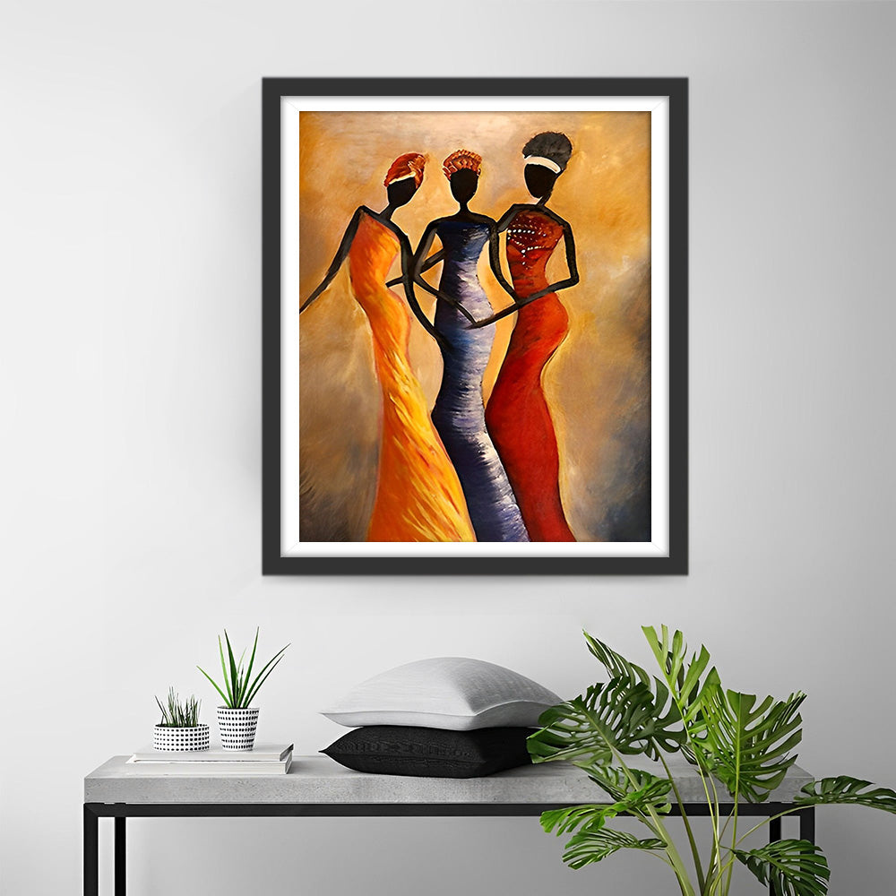 Drei afrikanische Frauen Diamond Painting