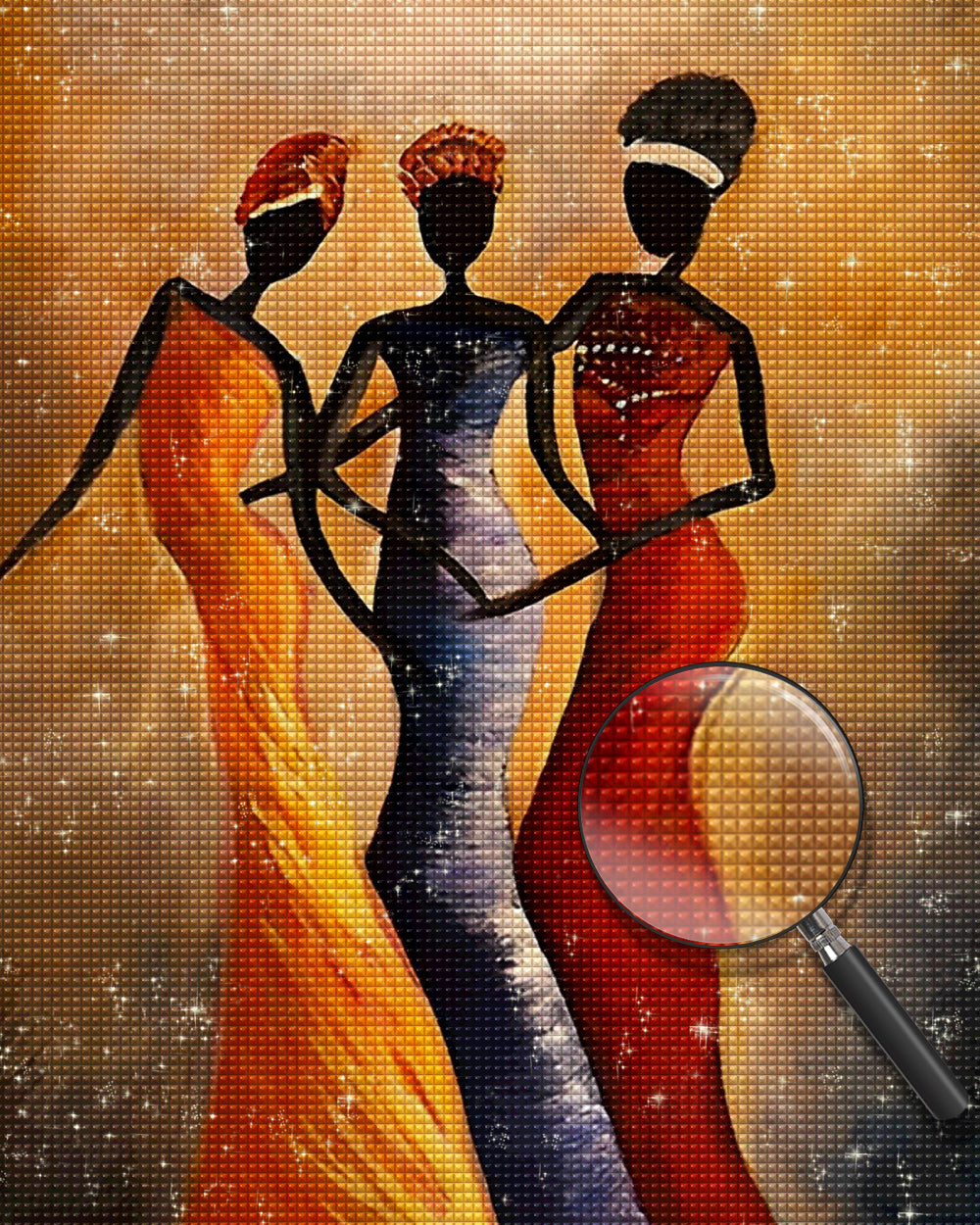 Drei afrikanische Frauen Diamond Painting