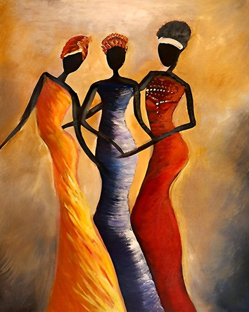 Drei afrikanische Frauen Diamond Painting