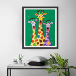 Drei Cartoon-Giraffen Diamond Painting