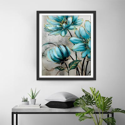 Drei grüne Chrysanthemen Diamond Painting
