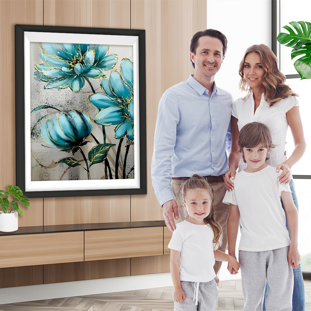 Drei grüne Chrysanthemen Diamond Painting