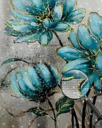 Drei grüne Chrysanthemen Diamond Painting