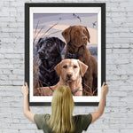Drei Hunde Diamond Painting