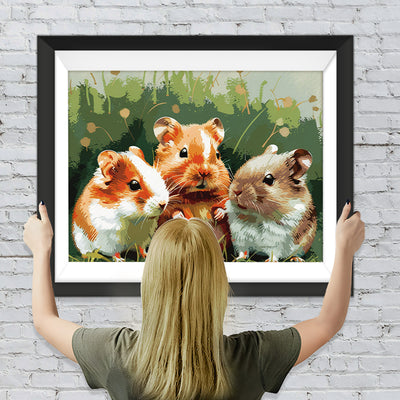Drei niedliche Hamster Diamond Painting