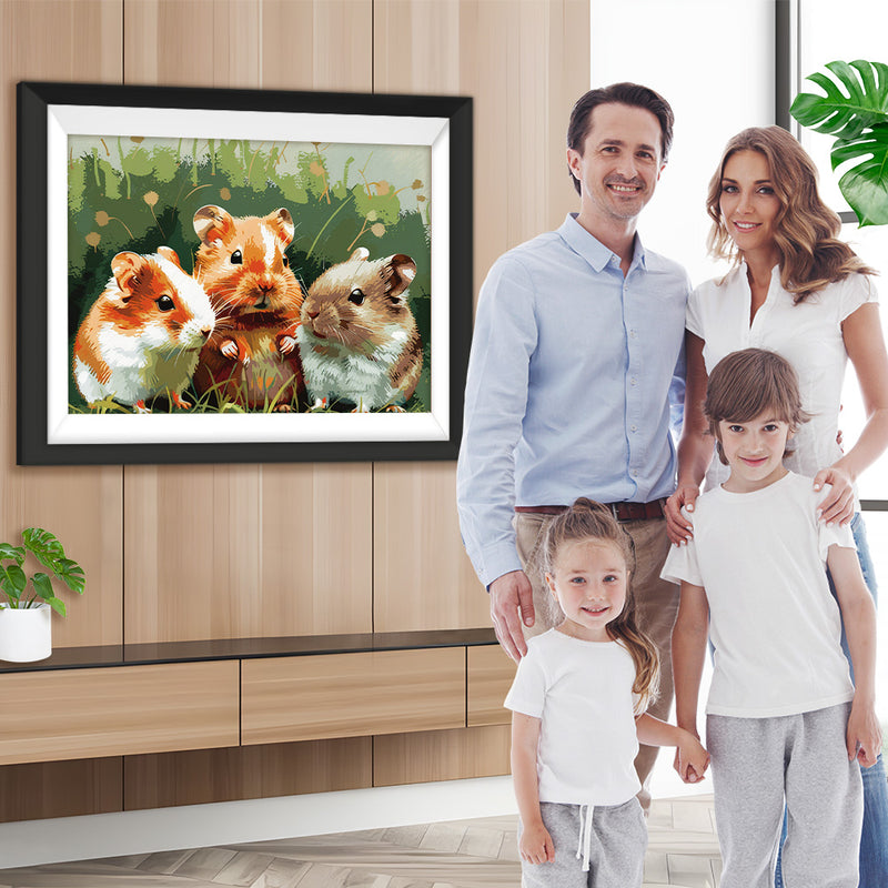 Drei niedliche Hamster Diamond Painting