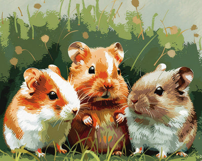Drei niedliche Hamster Diamond Painting