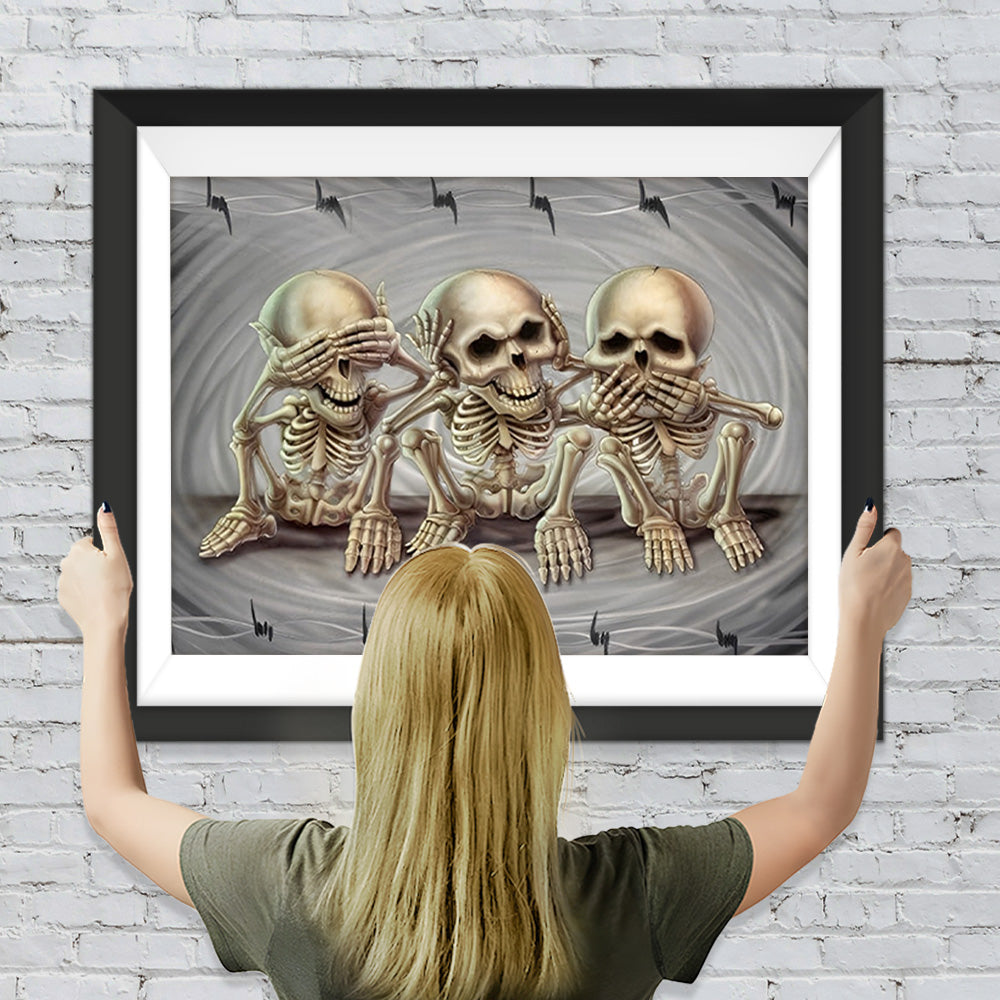 Drei Skelette Diamond Painting