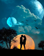 Ehepaar unter den Planeten Diamond Painting