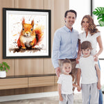 Eichhörnchen auf einem Ast sitzend Diamond Painting