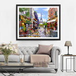 Eiffel auf der Paris Straße Diamond Painting