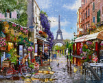 Eiffel auf der Paris Straße Diamond Painting