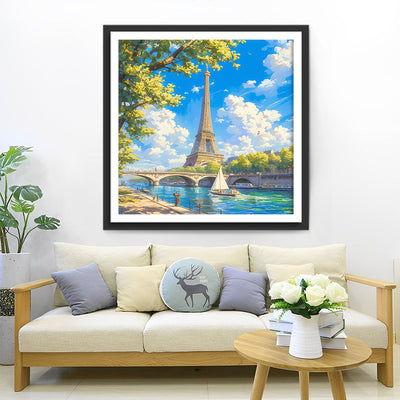 Eiffel im Sommer Diamond Painting