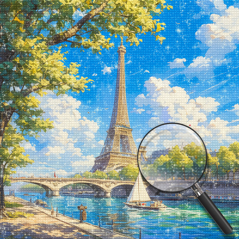 Eiffel im Sommer Diamond Painting