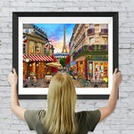 Eiffel und Geschäfte Diamond Painting