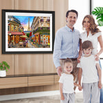 Eiffel und Geschäfte Diamond Painting