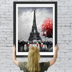 Eiffelturm Ahorn Regen Diamond Painting