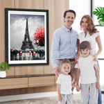 Eiffelturm Ahorn Regen Diamond Painting