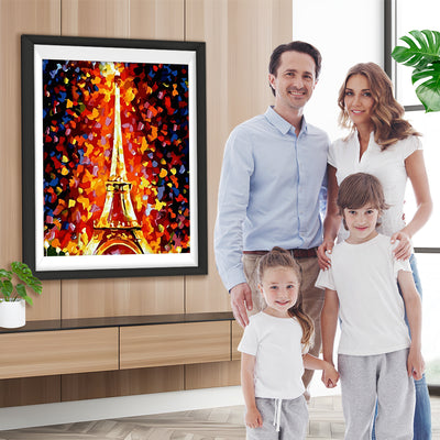 Eiffelturm im glitzernden Lichterglanz Diamond Painting