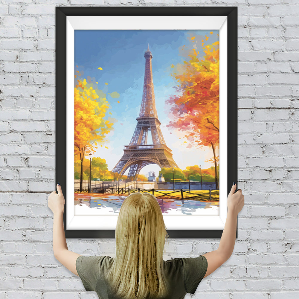 Eiffelturm in Paris im Herbst Diamond Painting