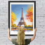 Eiffelturm in Paris im Herbst Diamond Painting