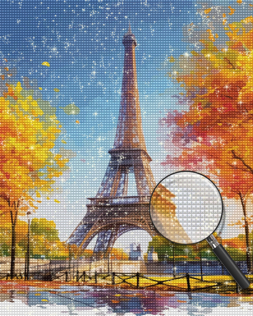 Eiffelturm in Paris im Herbst Diamond Painting